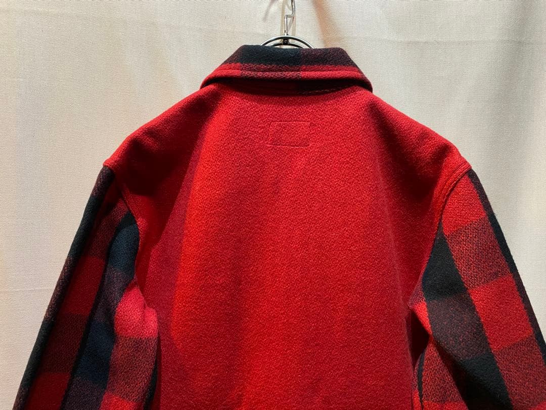 ジョンブル ブラックレッド バッファローチェック ウールジャケット