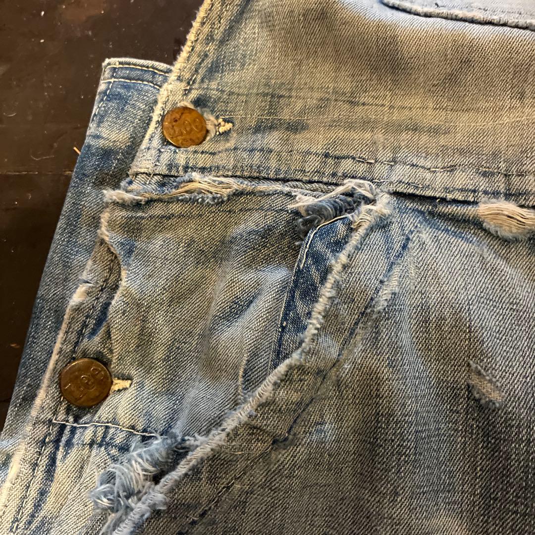 圧倒的雰囲気！]70s Lee ビンテージ オーバーオール ボロの美学。炭鉱系