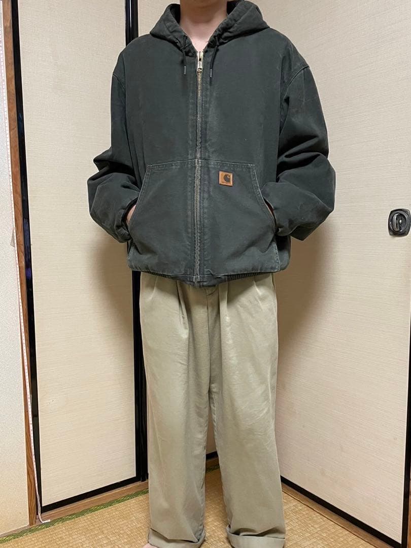 Carhartt カーハート ダックパーカー ダックジャケット カーキ L