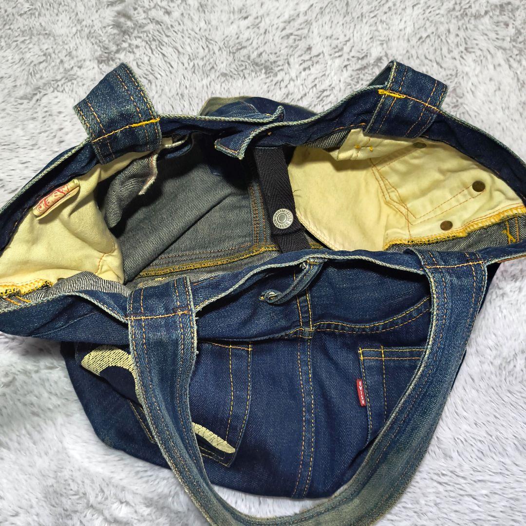 ヴィンテージ 希少 エビス EVIS デニムトートバッグ インディゴ かもめ