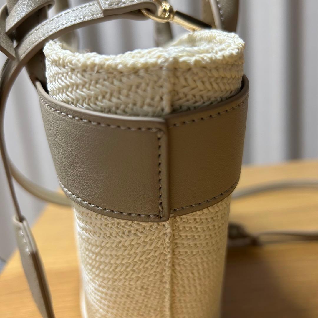 Herlipto Palma mini tote bag taupe かごバッグ