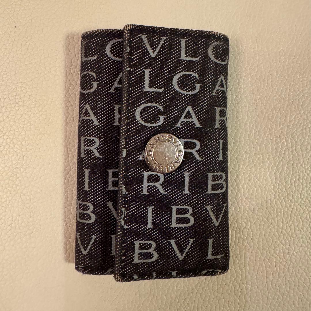 BVLGARI ブルガリ キーケース 6連 ロゴマニア キャンバス - メルカリ