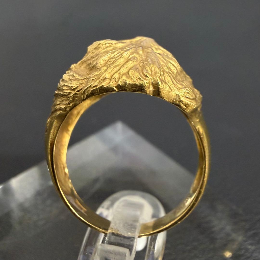 B013022) K18ダイヤリング 約12号 犬 18金YG 指輪 - メルカリ