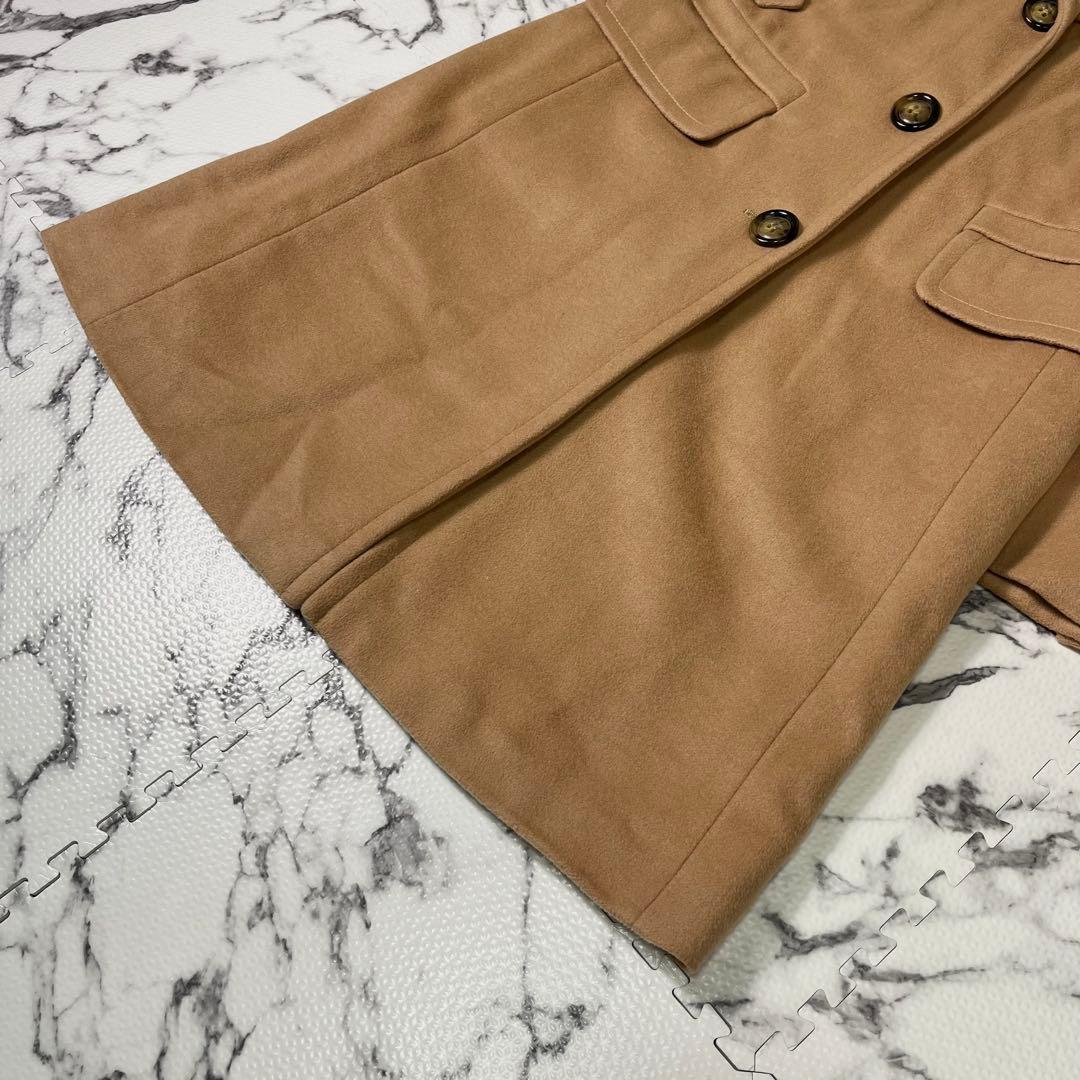 マックスマーラ チェスターコート アンゴラ混 キャメル ミドル丈