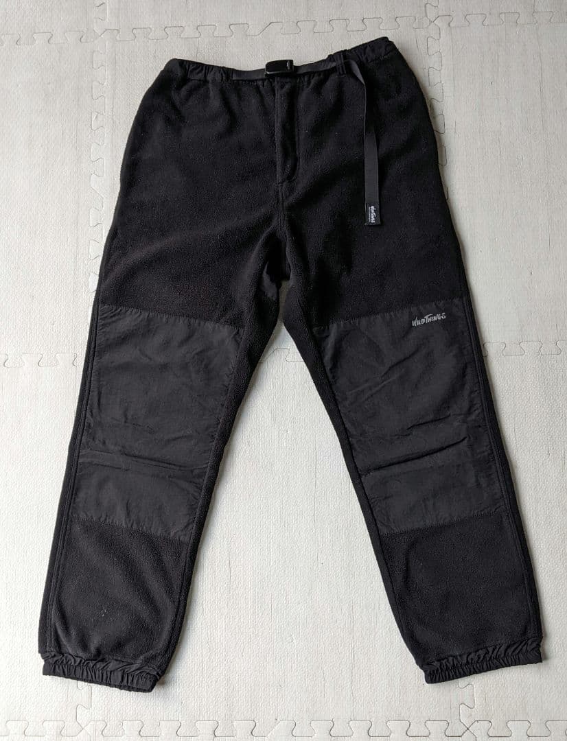 WILD THINGS ワイルドシングス フリース パンツ 黒 ブラック WHITE MOUNTAINEERING（ホワイトマウンテニアリング） ワイルド
