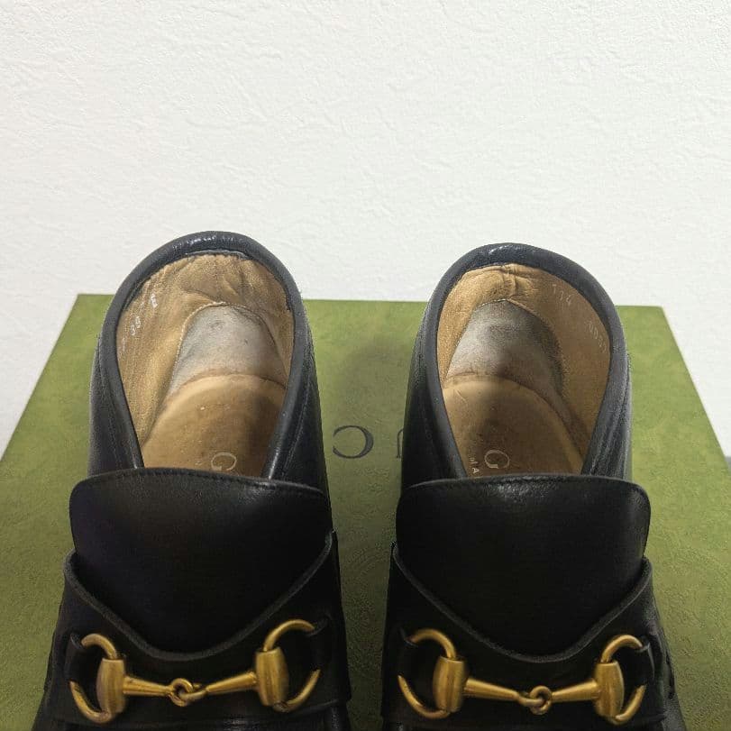 美品 GUCCI ホースビットローファー アンクルブーツ ヴィンテージ 黒