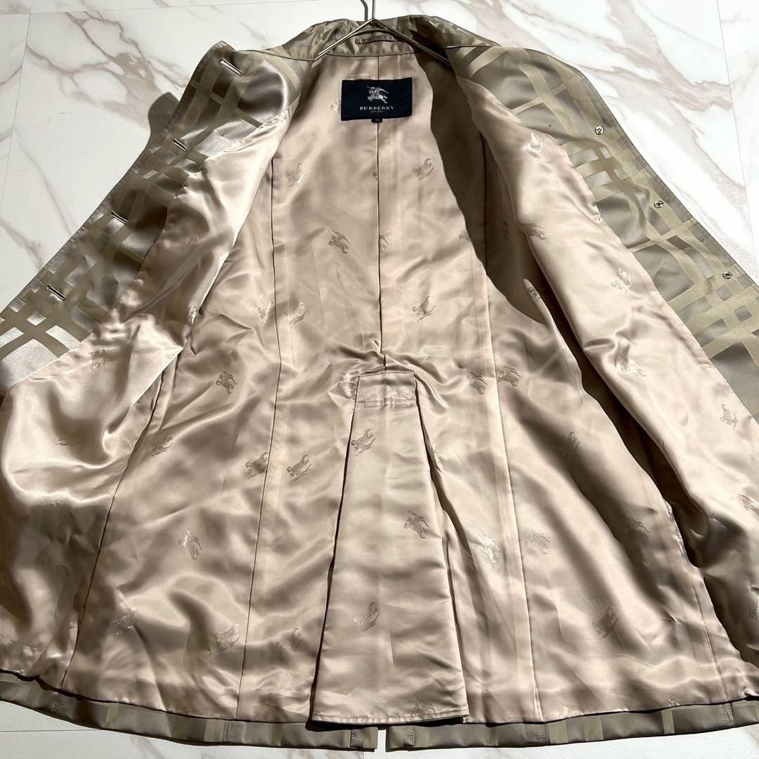 未使用級/44】バーバリーロンドン トレンチコート ノバチェック 刻印