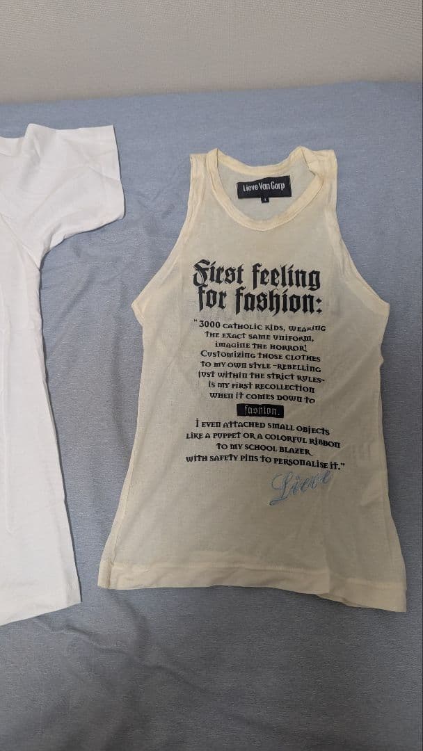 洗濯前特価）Lieve Van Gorp タンクトップ（試着のみ）