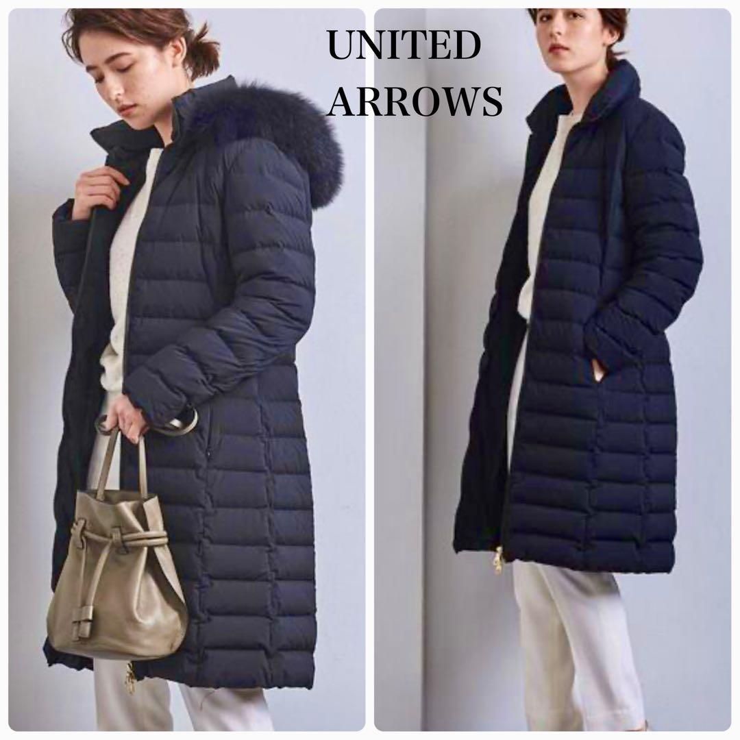 極美品 UNITED ARROWS フォックスファー付 ダウンコート 36 黒 - メルカリ