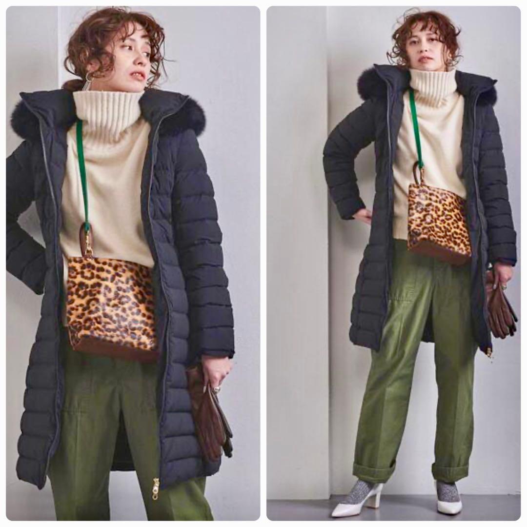 極美品 UNITED ARROWS フォックスファー付 ダウンコート 36 黒 - メルカリ