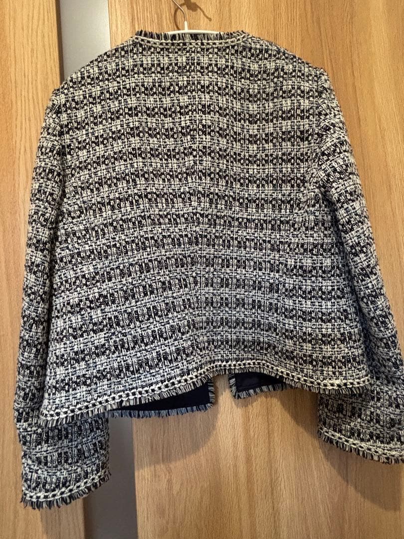 最高級 23区ヘリテージクラシックコレクション ノーカラーツイード