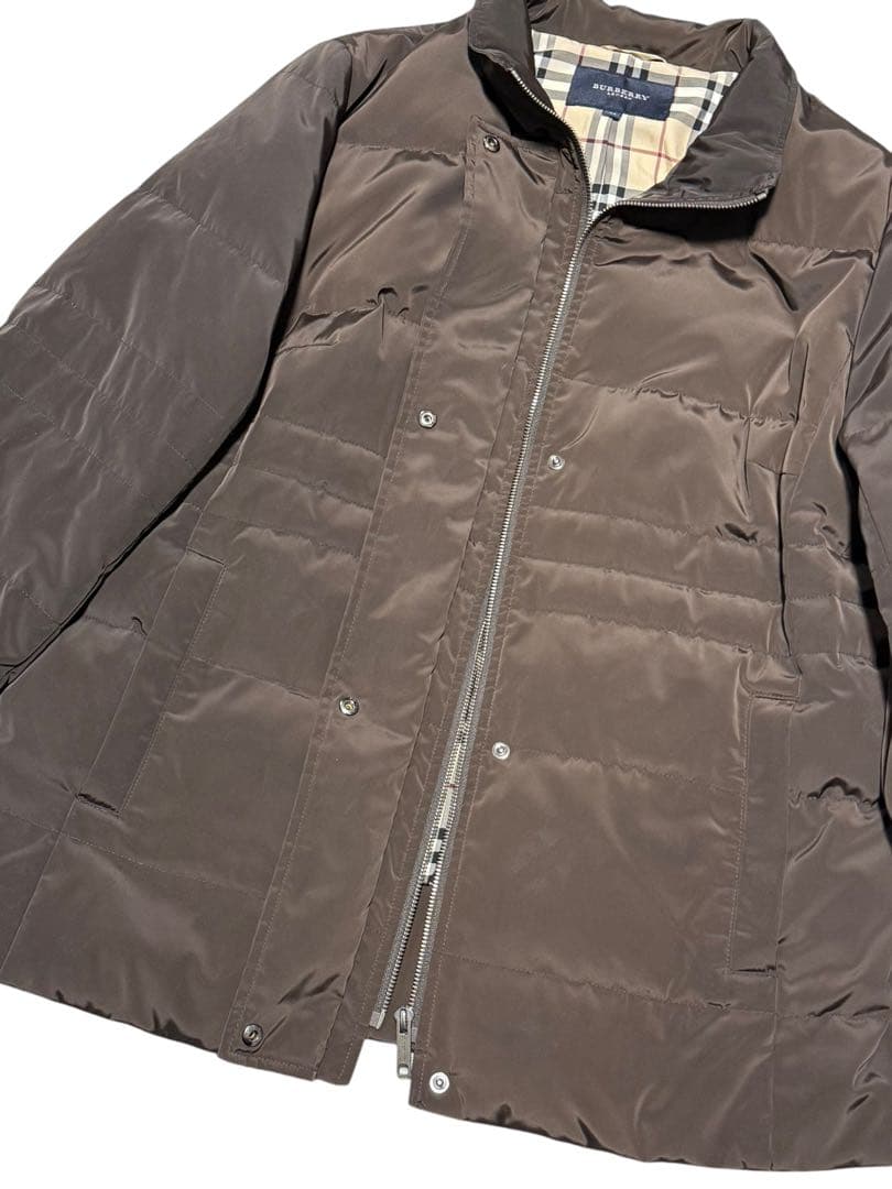 バーバリーロンドン ダウンジャケット 大きいサイズ 44 こげ茶色