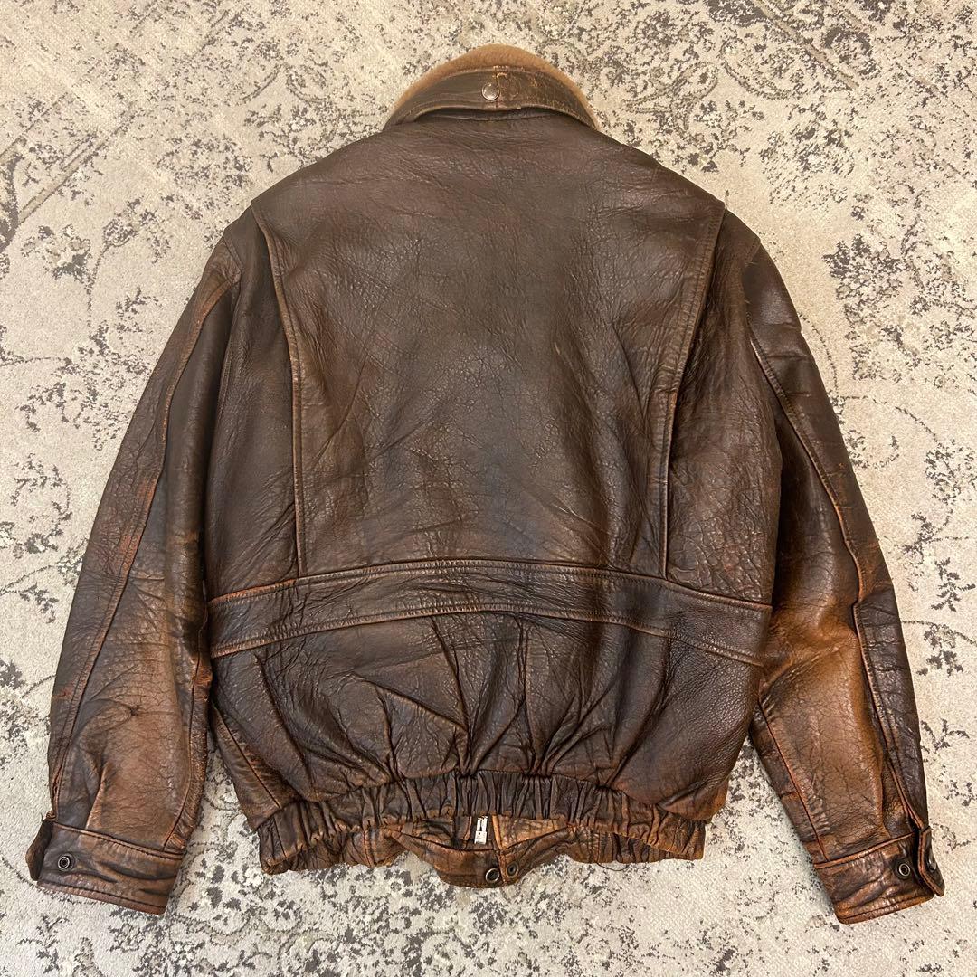 HARLEY-DAVIDSON G1 レザーフライトジャケット 襟ボア ライナー - メルカリ