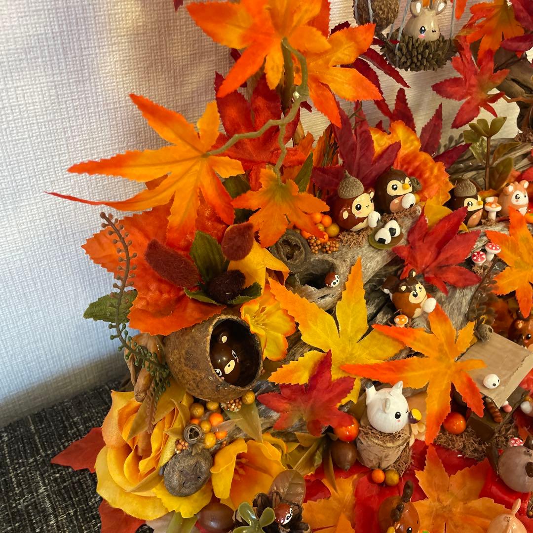 AGRIVERDEONLINE-【一点もの】ぽんちゃん様専用☆秋の紅葉の飾り