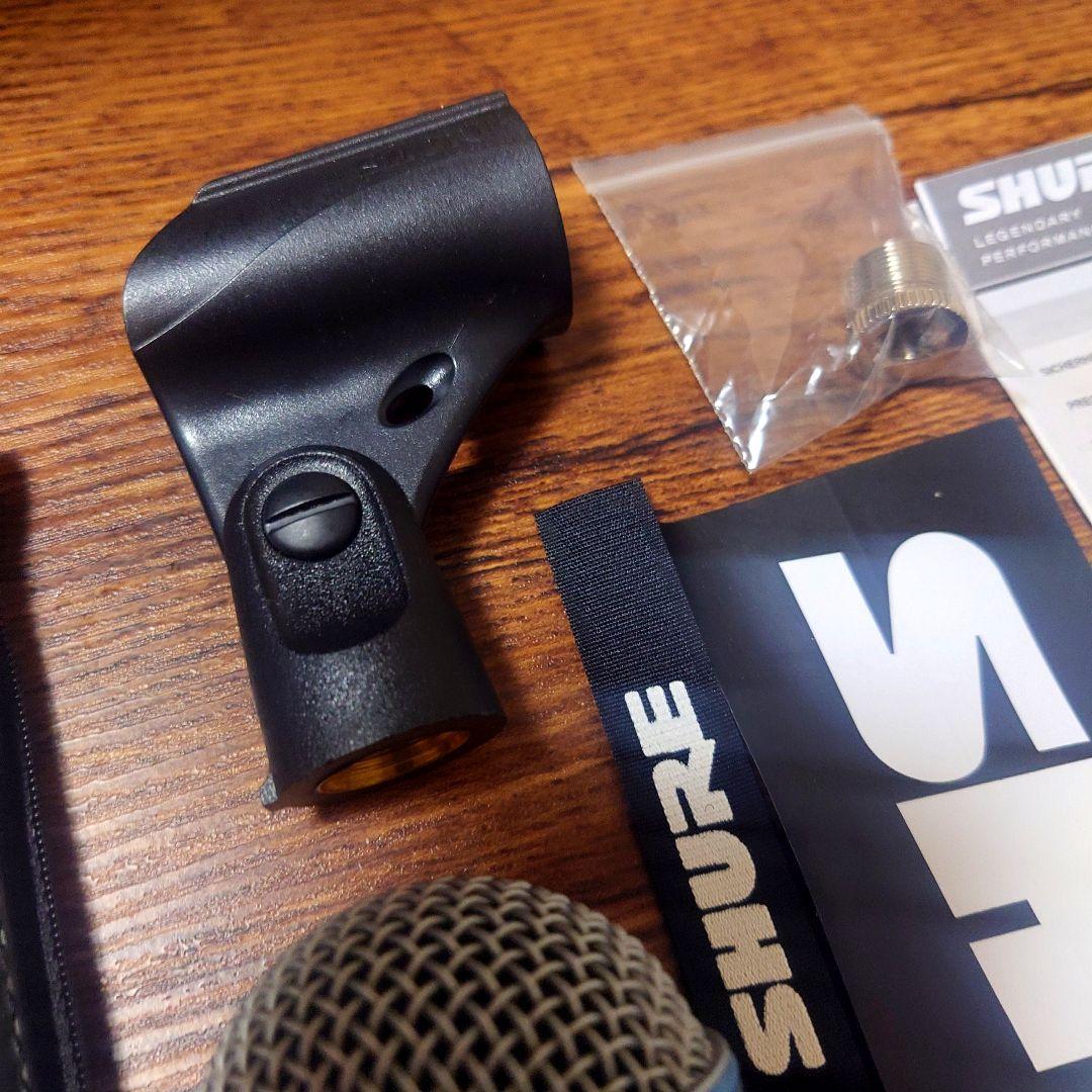 SHURE BETA 58A ダイナミックマイク ジャンク動作不良品 付属品付き