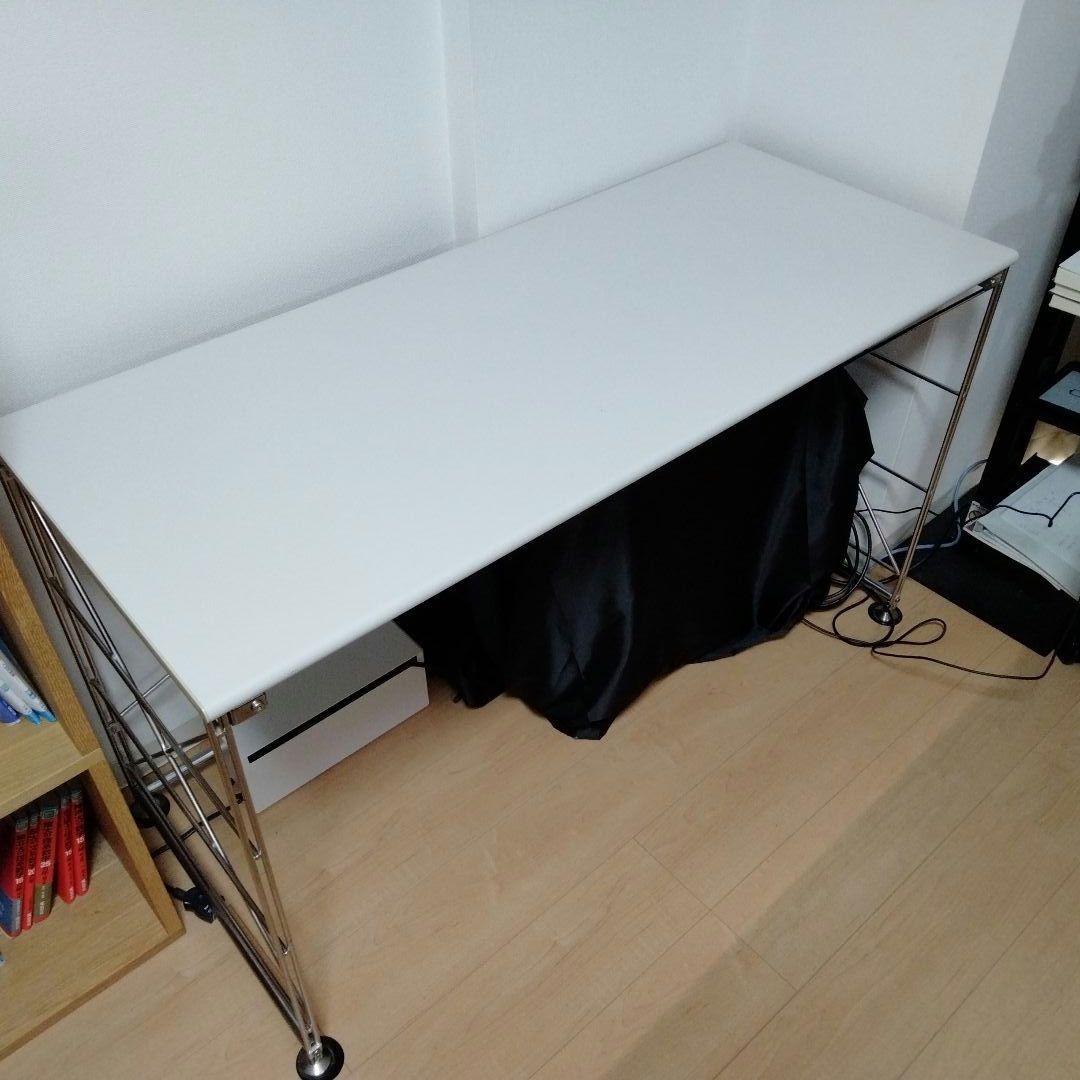 ARTEEFLOW-MUJI 無印良品 ステンレスユニットシェルフ デスク 120 × 52