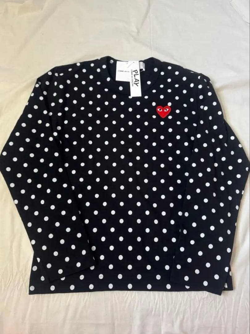 新品COMME des GARÇONS PLAY ドット長袖TシャツXS Comme Des Garçons Play ポルカドット Tシャツ 通販 - FARFETCH