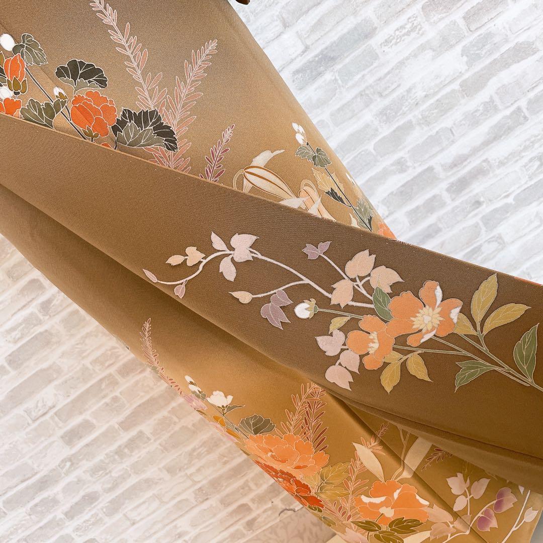 訪問着 フルセット 四季折々 咲き誇る花々 入学式 卒業式 着物 L3