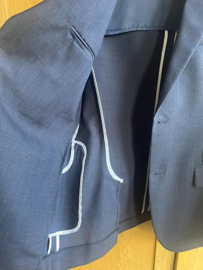 OUR LEGACY NAVY×RAINBOW モヘア混ウール スーツ 46