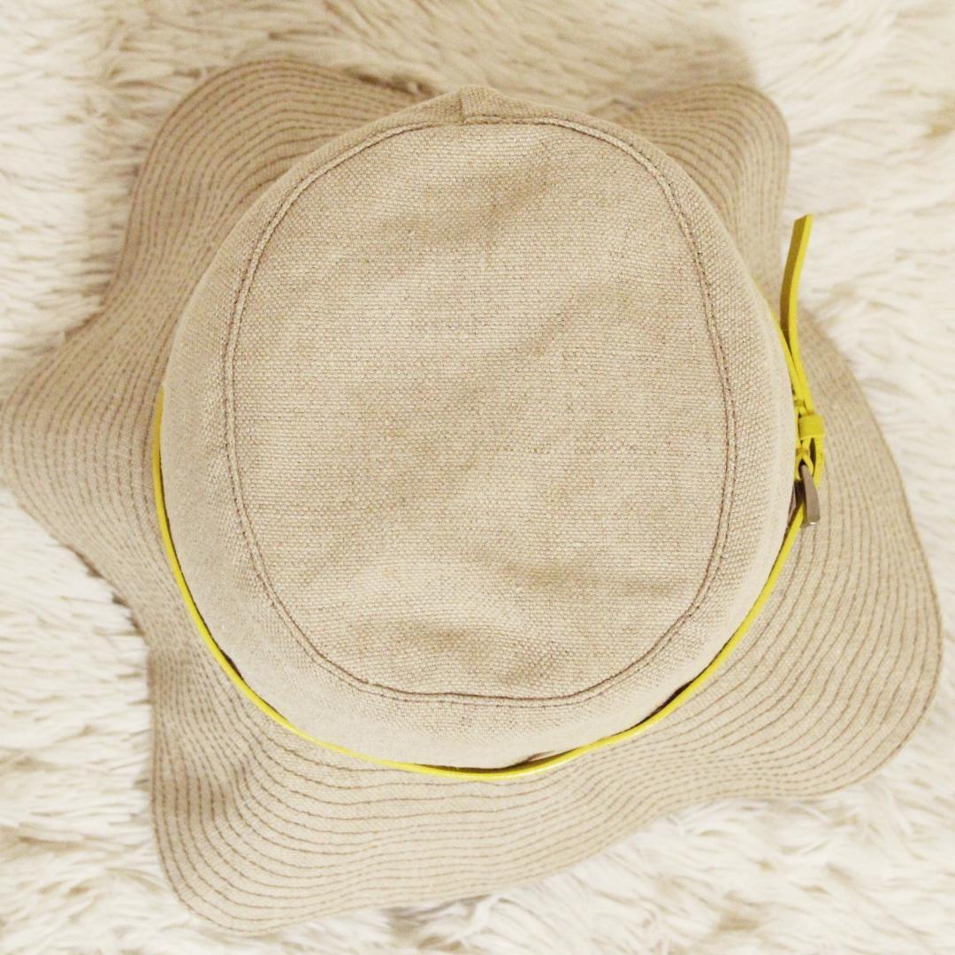 あーにゃん様 極美品 PRADA プラダ 帽子 バケットハット 麻 トリム