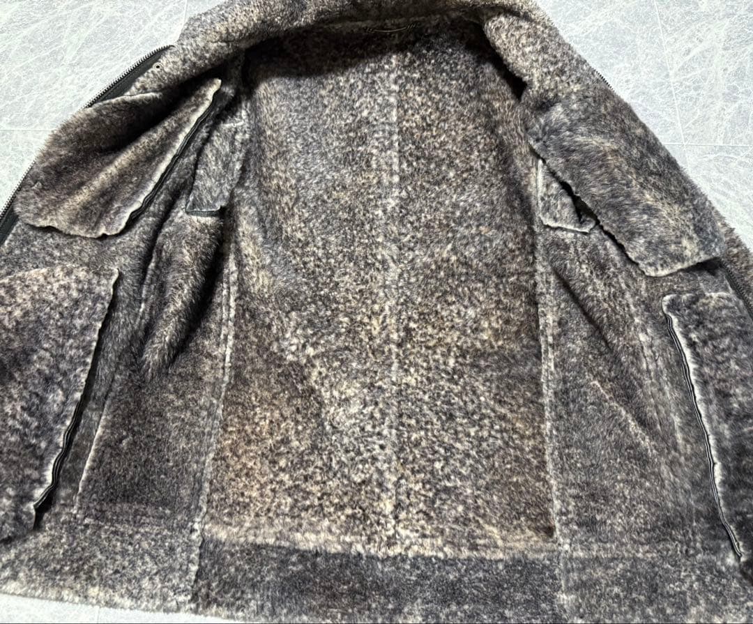DOLCE&GABBANA ドルチェ ドルガバ ムートンレザー ジャケット 48
