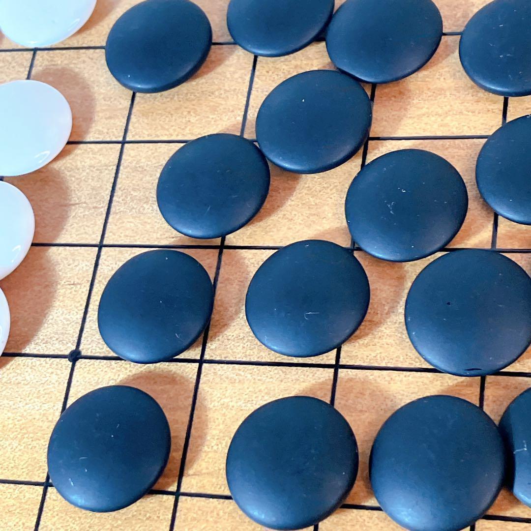 囲碁セット (碁盤 碁石) 本蛤 碁石 本那智黒 34号② - メルカリ