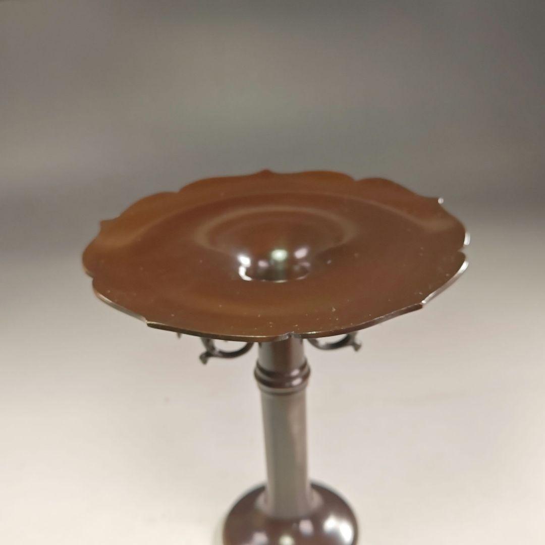 ウ242 花器『金森祥栄』『鋳銅 桔梗形 一文字 花入 花瓶 共箱』茶道具