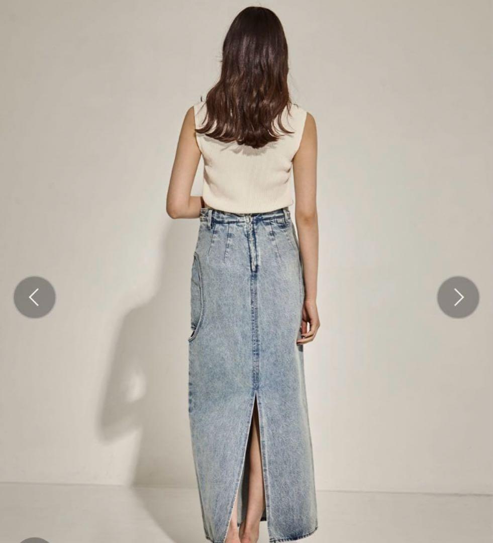 CLANE】CIRCLE CUT LAYERED DENIM SKIRT - メルカリ