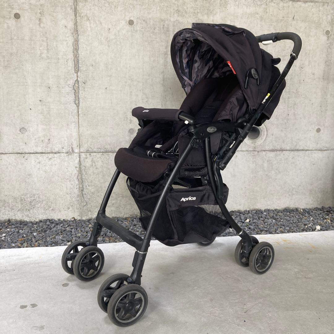 ベビーカーAprica ラクーナLUXUNA 92997 カモブラック AB型 - メルカリ