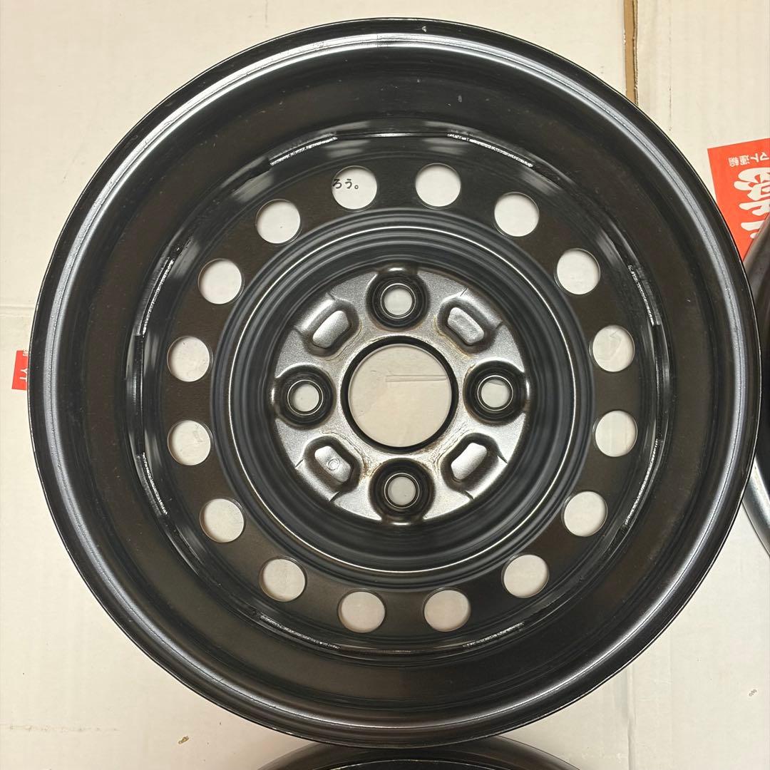 轟*匠様 新車外し 4本 ダイハツ スチールホイール 12インチ 4.00B ハ