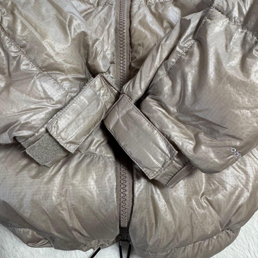 Columbia 00s puffy jacket ベージュLドローコード短丈 - メルカリ