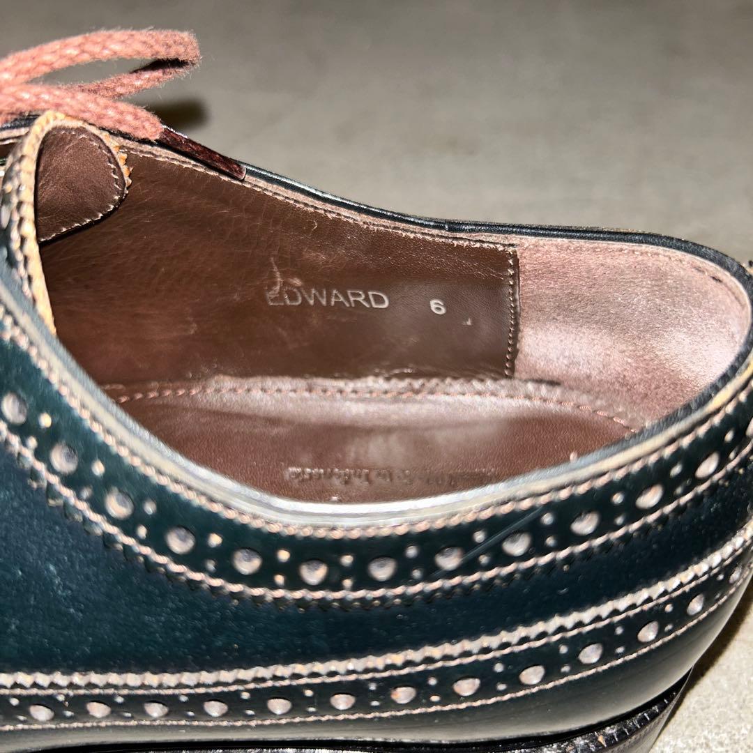 美品 ジャランスリワヤ コードバン ウイングチップ UK6 - メルカリ