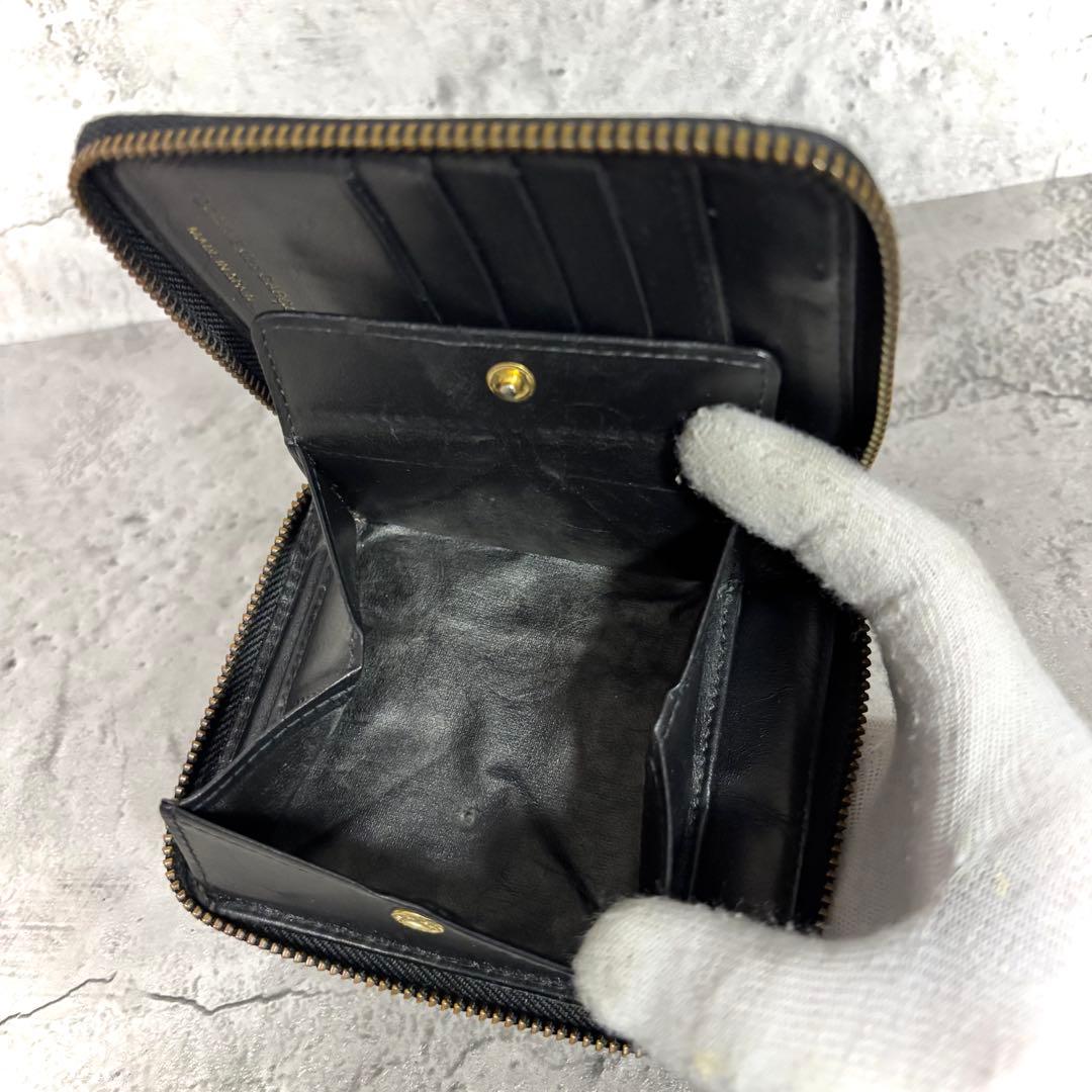 美品！】コムデギャルソン ラウンドジップミニ財布 マルチパース 黒