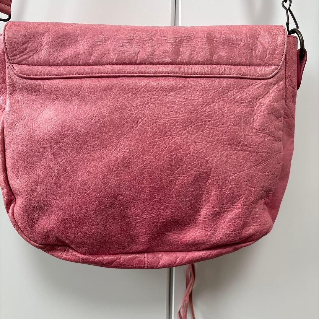 BALENCIAGA/バレンシアガ フォルク ピンク ショルダーバッグ - メルカリ