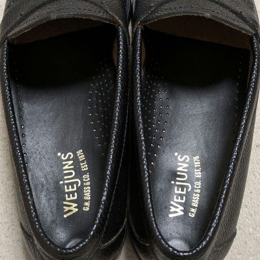 未使用級☆G.H.BASS ジーエイチバス ローファー シボ革 本革 40