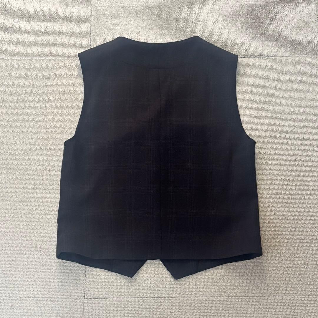 6点セット Waltz by BEAMS DESIGN スーツ黒 チェック150 K107420135