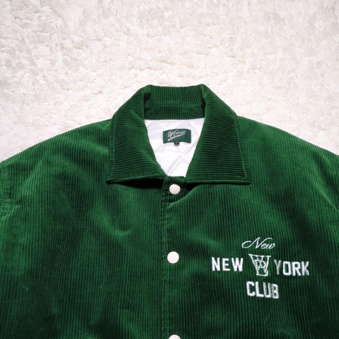 WOOD BLOCK×New Newyork Club♢刺繍 スタジャン 緑 M
