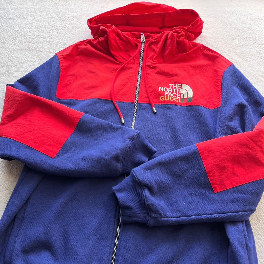 美品✨GUCCI × ノースフェイス コラボ ジップ パーカー 限定 レア