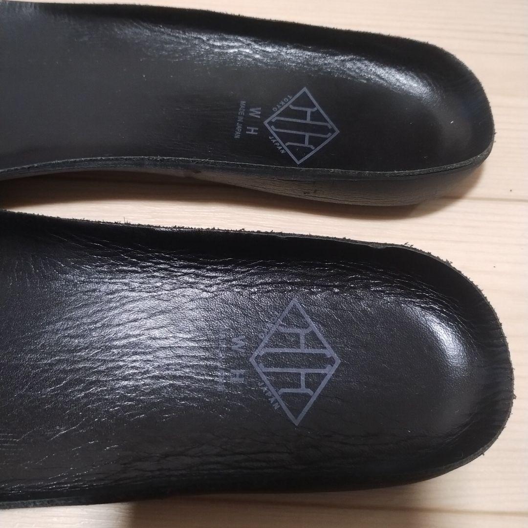 WHダブルエイチ干場さん愛用黒サイドゴアブーツ美品6Vibram菅原靴店Z