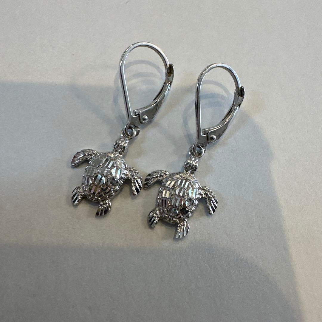 ハワイアンジュエリー ウミガメ フックピアス ARR 14K ハワイアンジュエリー ウミガメ フックピアス ARR 14K ハワイアン
