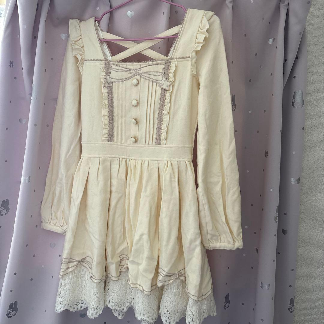 LIZLISA 平成 当時 希少 リボン刺繍ワンピース - メルカリ