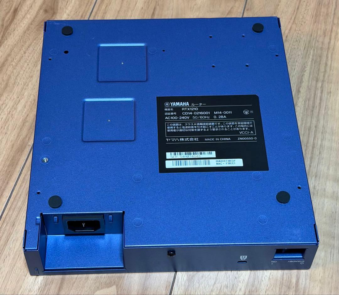 YAMAHA RTX1210 有線LANルーター 最新FW 初期化済み - メルカリ