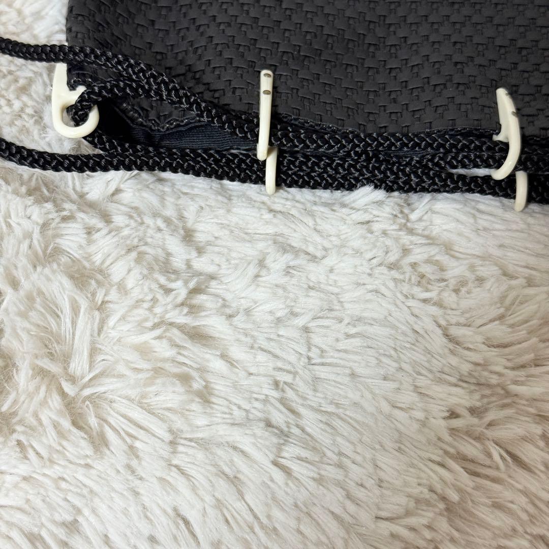 未使用・超希少✨順理庵 螺鈿合切袋 レザー 西陣織 牛革織 ブラック