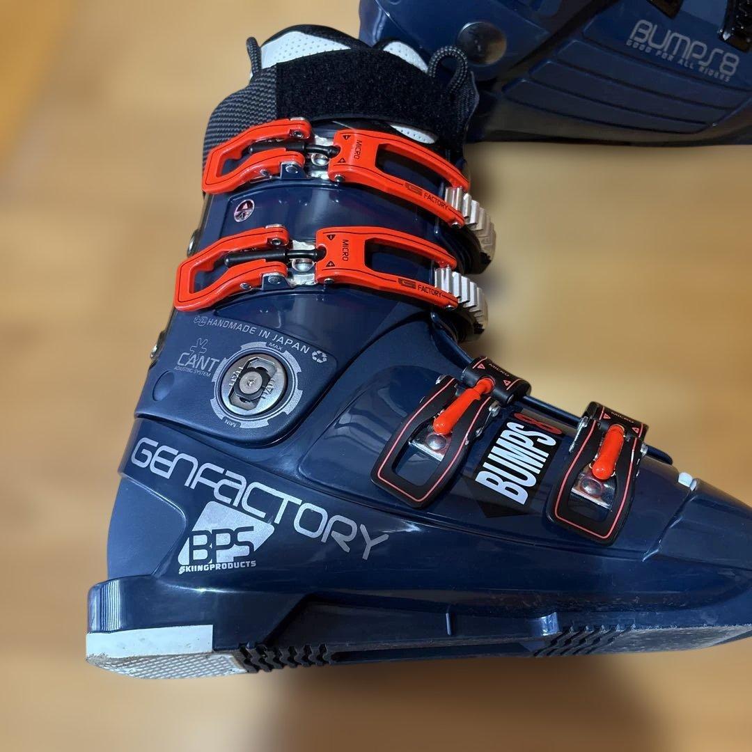 GENFACTORY Bumps 8 スキーブーツ ネイビー25~25.5cm