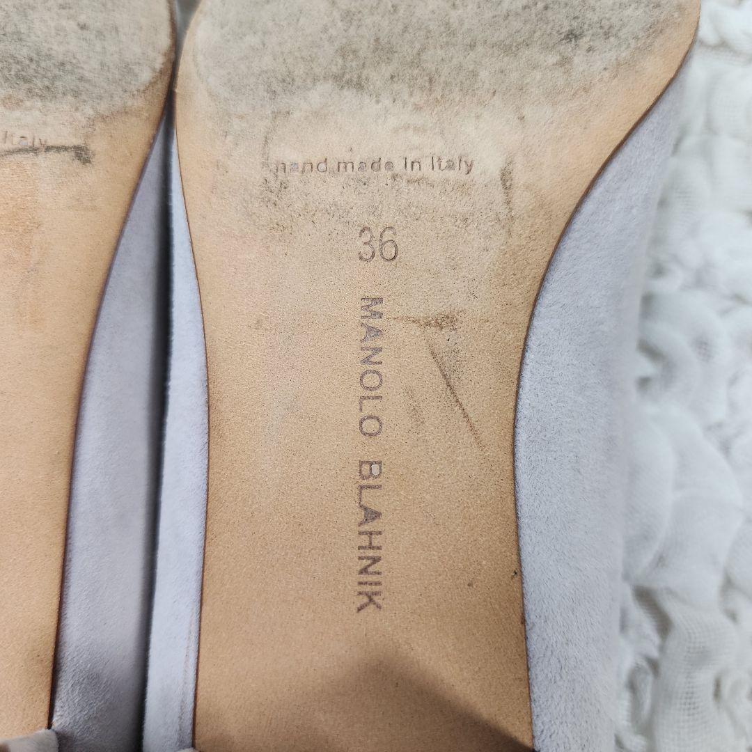 sumirelife様専用マノロブラニク リストニー スエード チャンキー