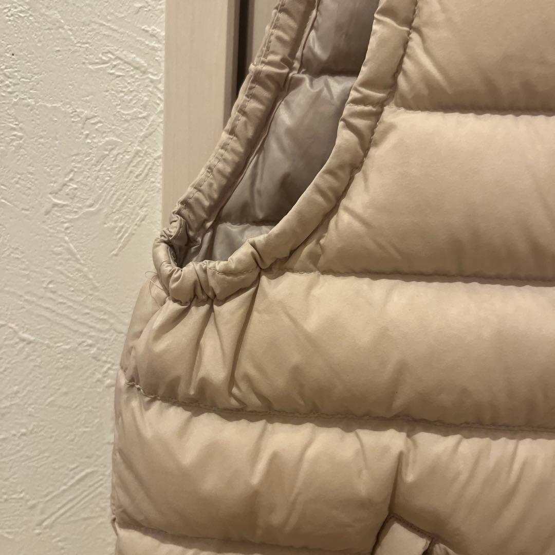 《美品・訳あり》DANTON インナーダウンベスト　サンドベージュ　Mサイズ