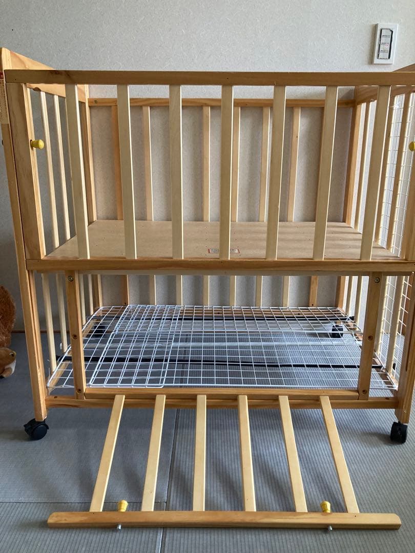 西松屋 ミニ ベビーベッド ハピネス ヤトミ - メルカリ