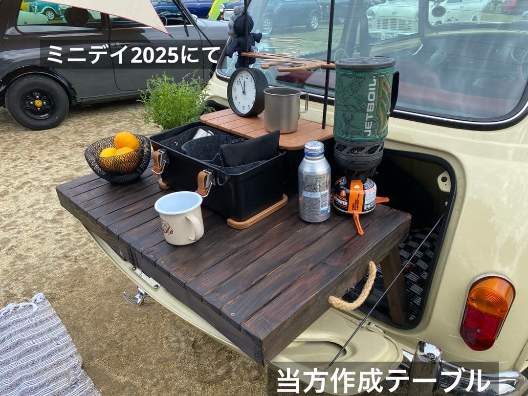 新作 ローバーミニ3way トランクテーブル黒系3色ユニオンジャック