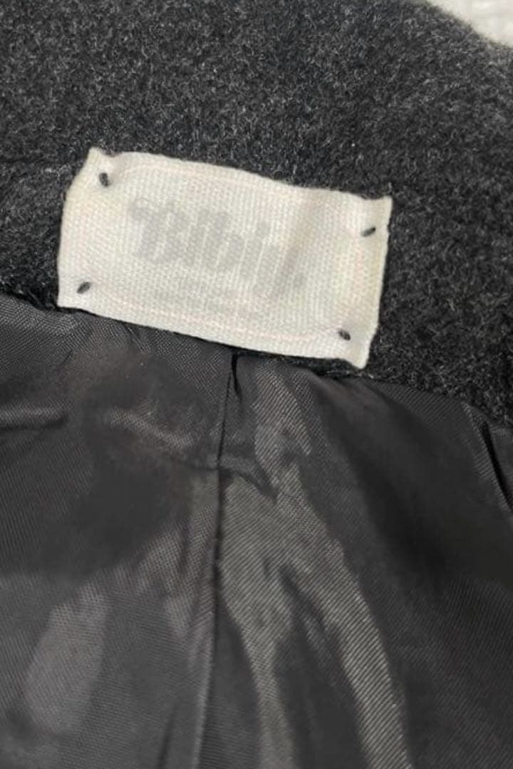 bibiy.olivia coat ビビィ オリビアコート ハートボタン グレー - メルカリ