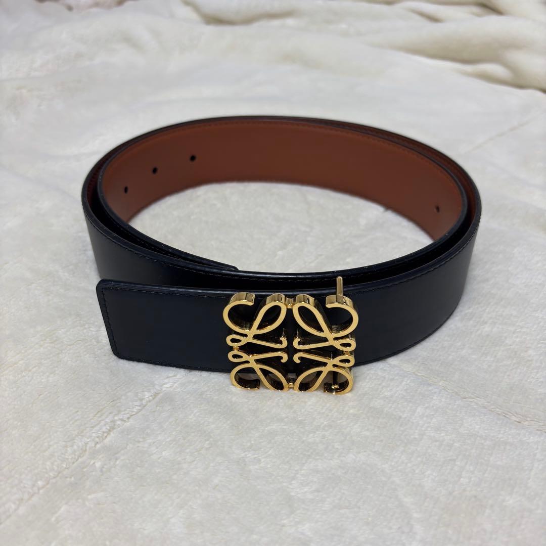 LOEWE ベルト リバーシブル LOEWE アナグラム リバーシブル レザー ベルト 人気 (LOEWE/ベルト